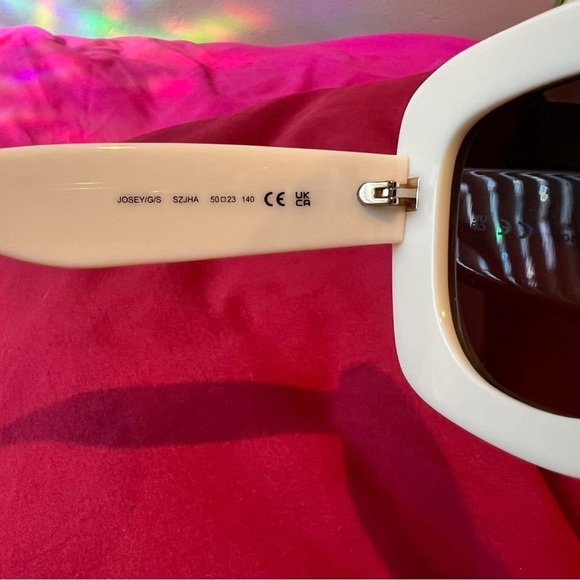 Kate Spade Ivory Josey Sunglasses with Black Lenses main image 4